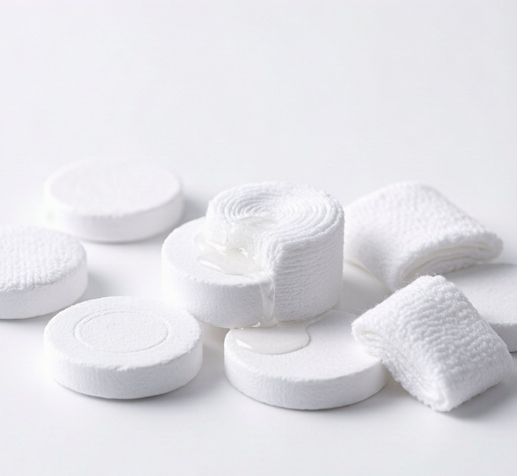 Compressed magic expanding towel coins